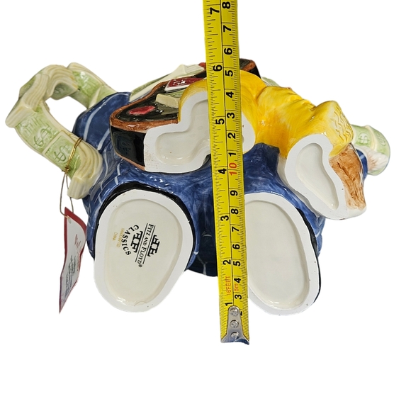 Vintage Fitz And Floyd Birdbrains Owl Capone Teapot cir 2000 - Picture 8 of 12